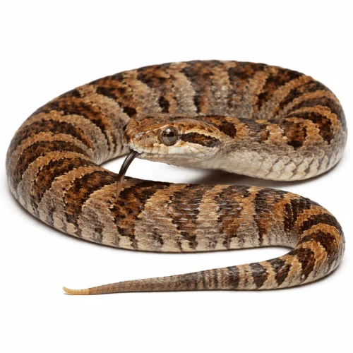 Common death adder found in Queensland bush and outdoor areas