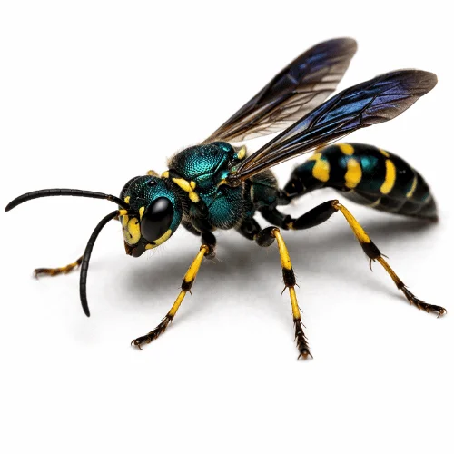 Flower wasp found in Queensland gardens and outdoor environments