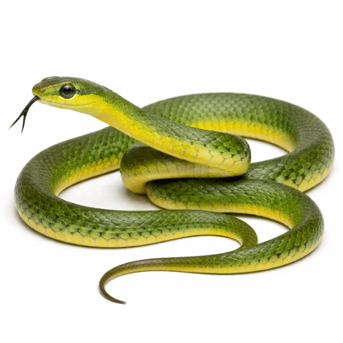 Green tree snake found in Queensland gardens and vegetation