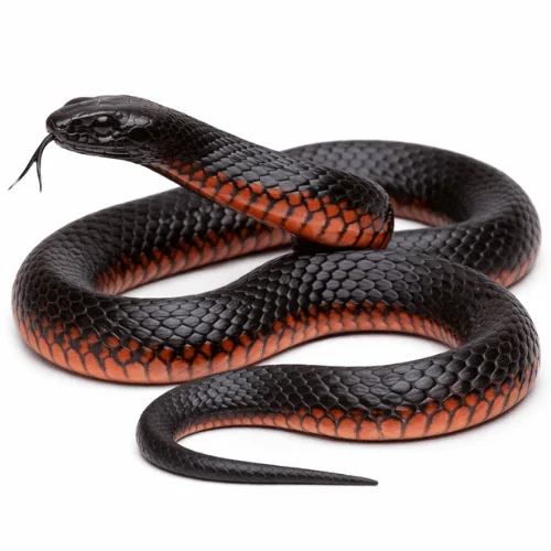 Red-bellied black snake found in Queensland bush and waterways